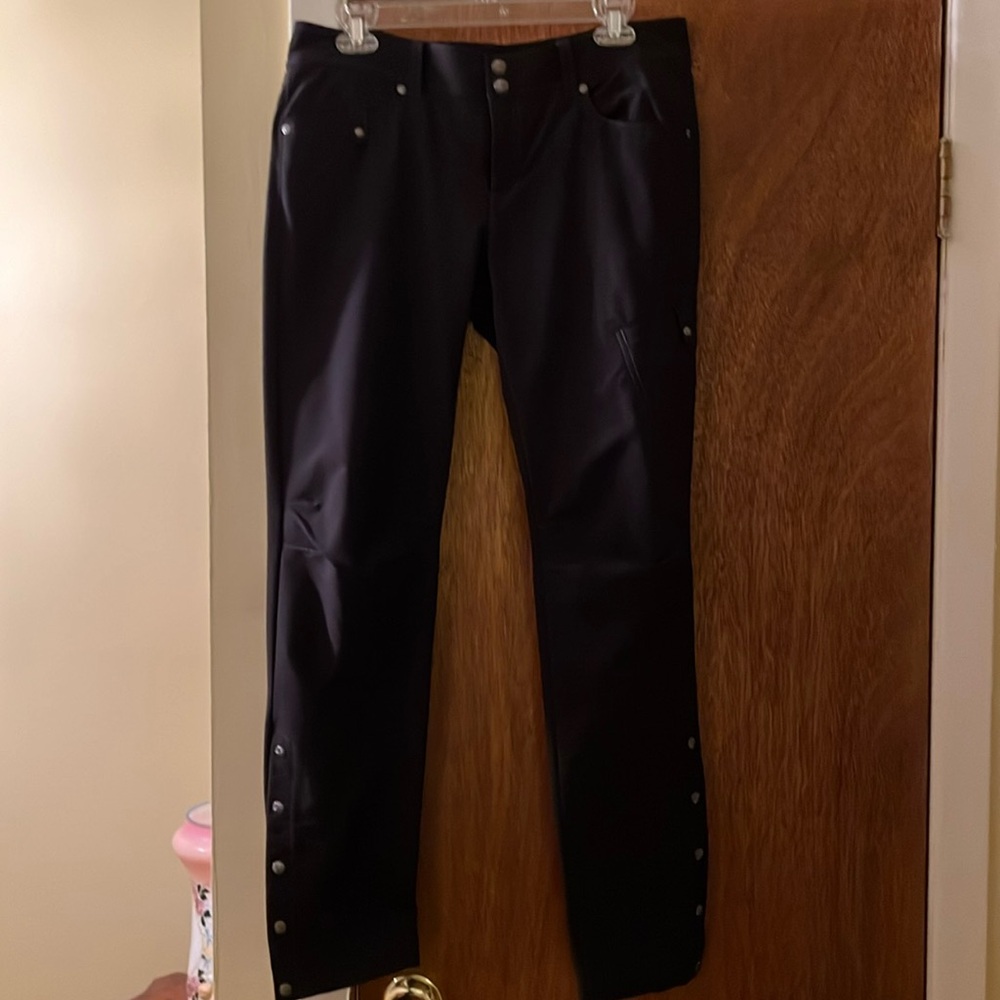 Worn once Athletica 91% nylon 9% spandex, black dress pants